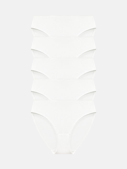 Womens Underwear Cotton High Cut Panties 5-PACK 3178