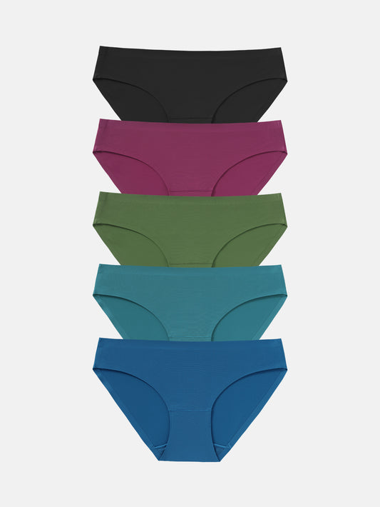 Women's Seamless Underwear No Show Panties Bikini Multipack 5-pack 826