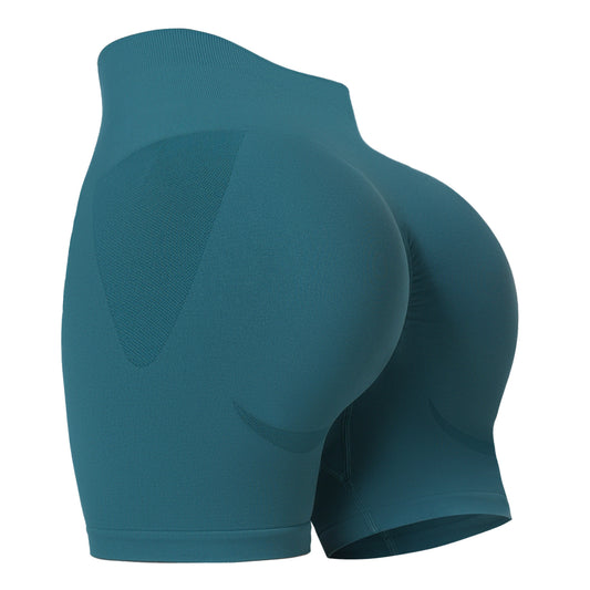 Women's Workout Gym Shorts, High Waisted Butt Lifting Scrunch Butt Seamless Booty Shorts