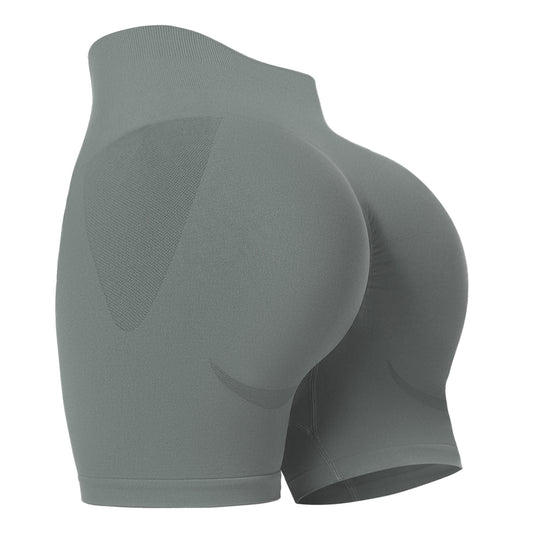 Women's Workout Gym Shorts, High Waisted Butt Lifting Scrunch Butt Seamless Booty Shorts