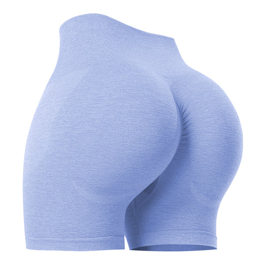 Women's Workout Gym Shorts, High Waisted Butt Lifting Scrunch Butt Seamless Booty Shorts