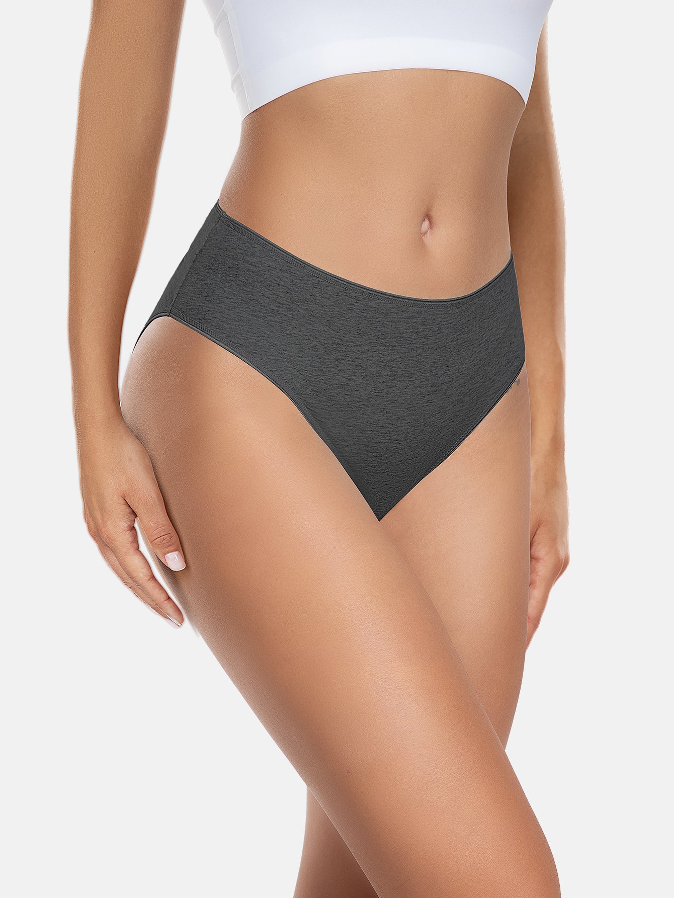 Womens Underwear Cotton High Cut Panties 5-PACK 3178