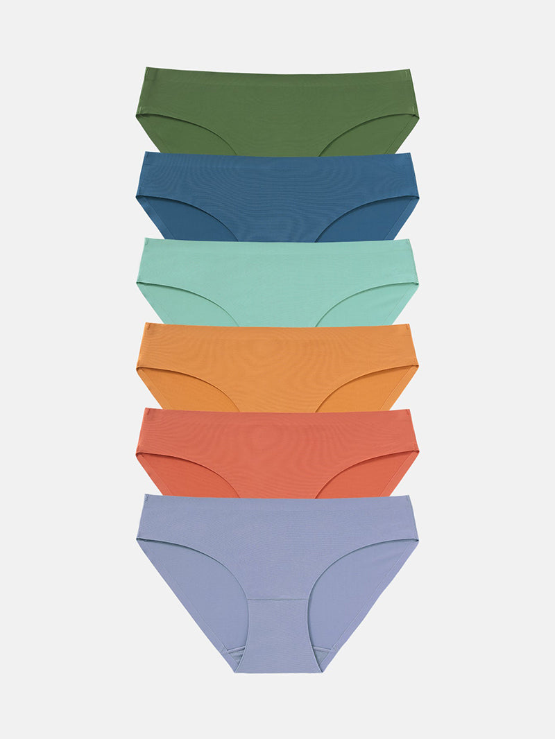 Women's Seamless Underwear No Show Panties Bikini Multipack 5-pack 826