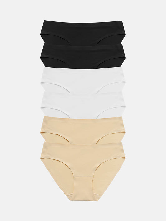 Wealurre Seamless Underwear Invisible Bikini 6-Pack 826