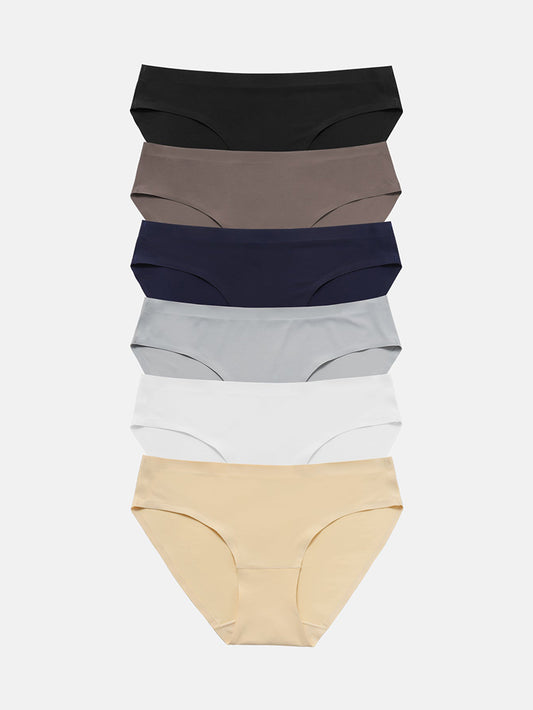 Wealurre Seamless Underwear Invisible Bikini 6-Pack 826
