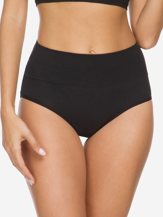 Wealurre Women's Comfort Cotton High Waist Underwear 5-Pack 1002