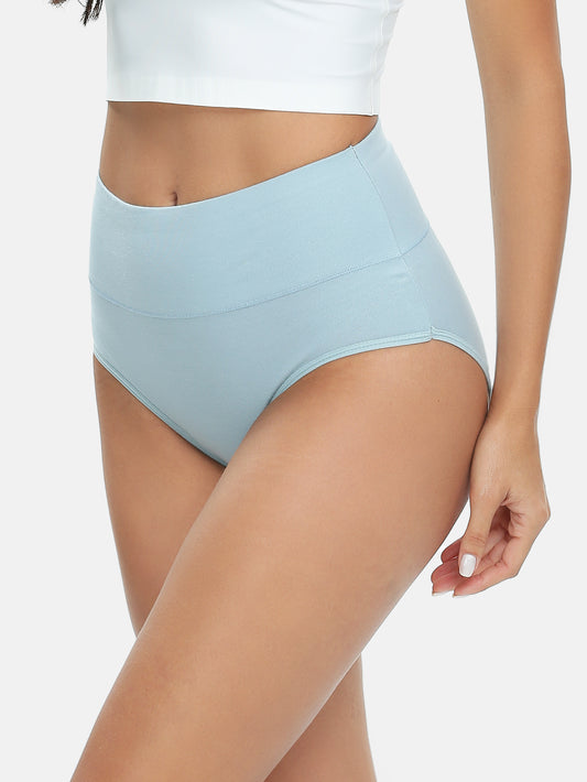 Wealurre Women's Comfort Cotton High Waist Underwear 5-Pack 1002