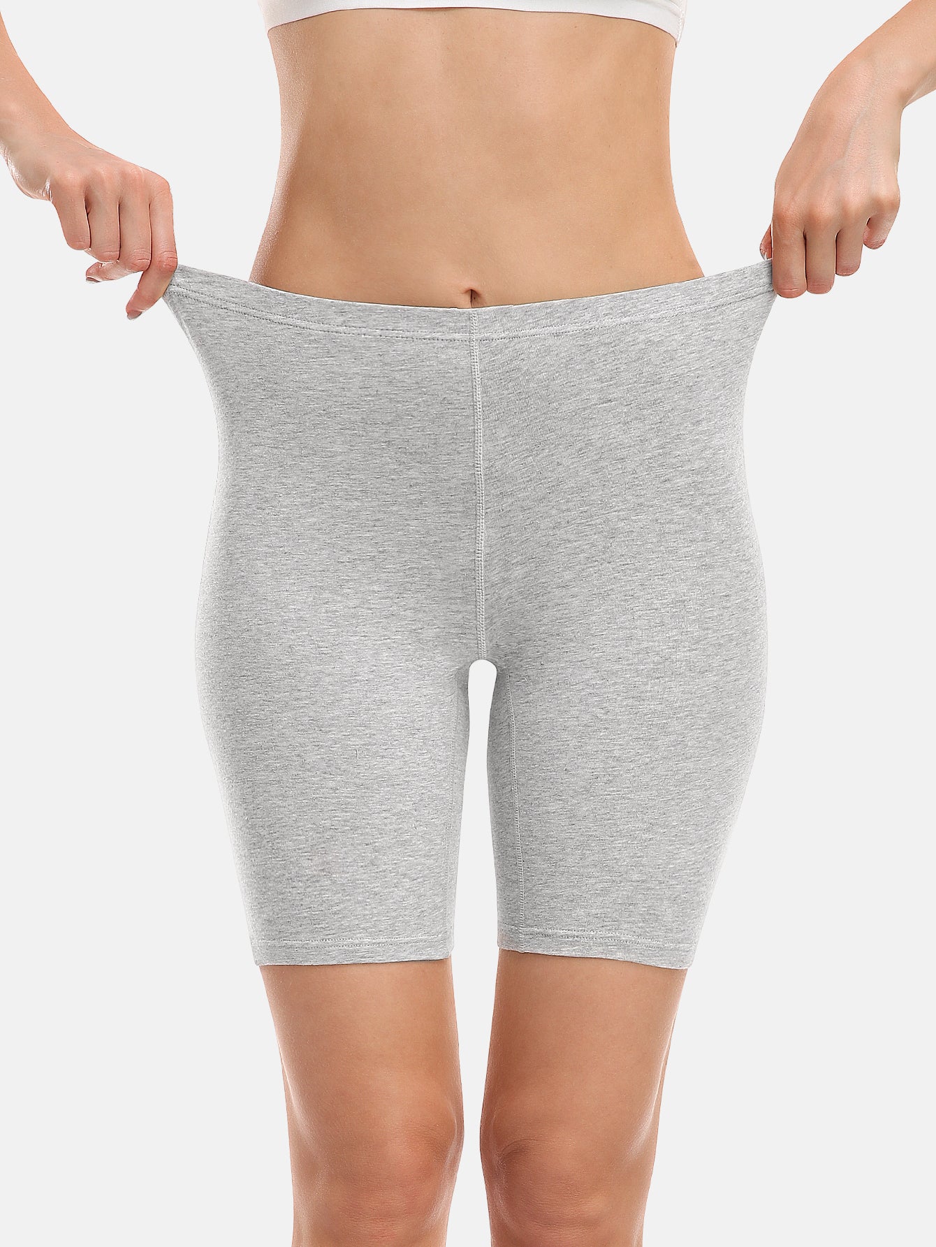 Women Cotton Biker Shorts Women 8 In Long Leg Boyshorts Panties Anti Chafing (Regular & Plus size)