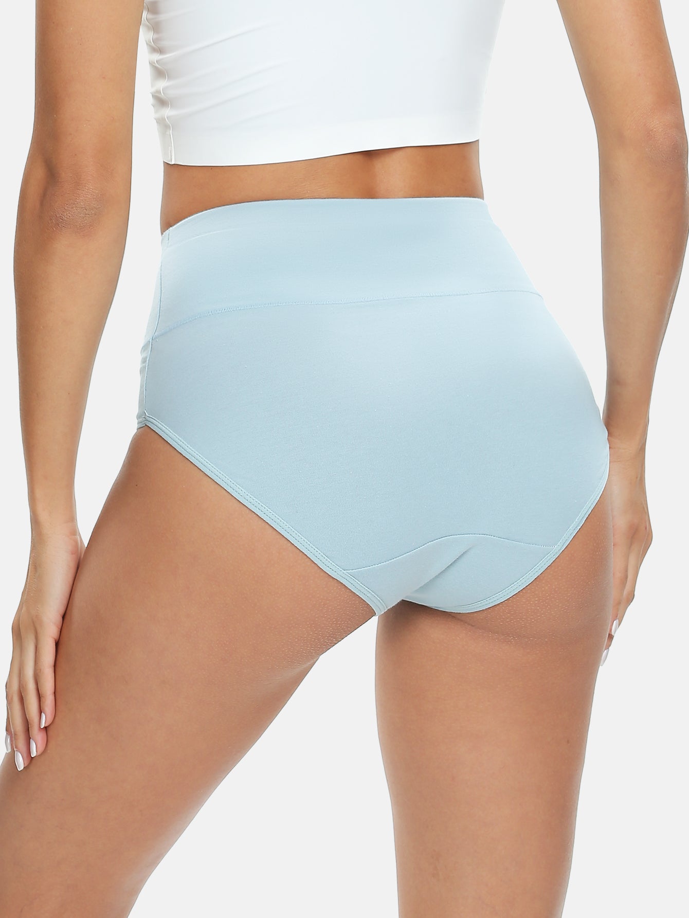 Wealurre Women's Comfort Cotton High Waist Underwear 5-Pack 1002