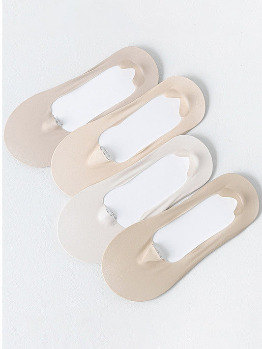 Women's Thin-Cotton-Sole Non-Slip Non-Slip Hidden-Toe Ankle Socks
