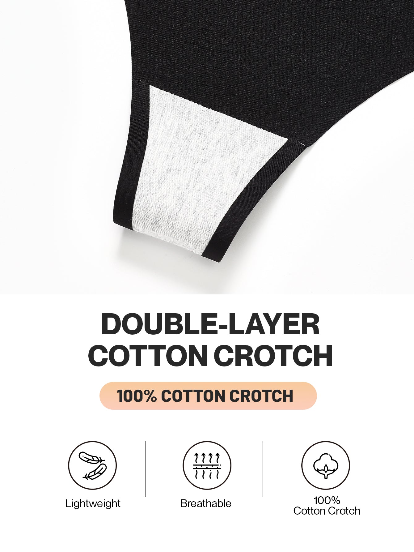 Women's Underwear High Waisted Seamless Thongs for Women 6-Pack 835