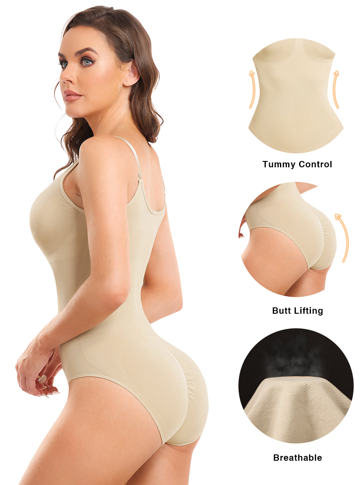 Shapewear for Women Tummy Control Seamless Shapewear Bodysuits