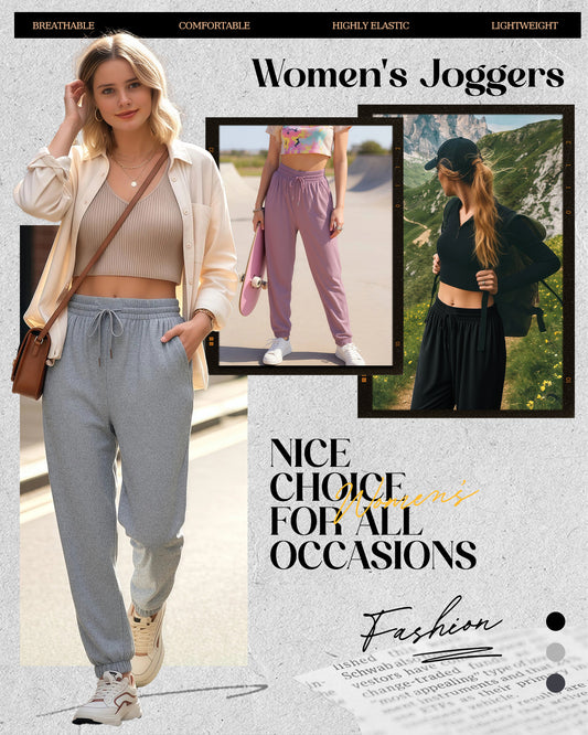 Women's Sweatpants,Joggers for Women with Pockets Ligthweigt Soft Comfortable Pants