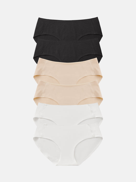 Women's Breathable Panties Seamless Comfort Underwear 6-PACK 3128