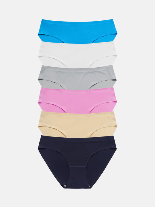 Wealurre Seamless Underwear Invisible Bikini 6-Pack 826