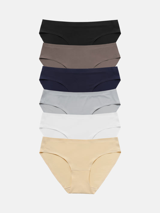 Wealurre Seamless Underwear Invisible Bikini 6-Pack 826