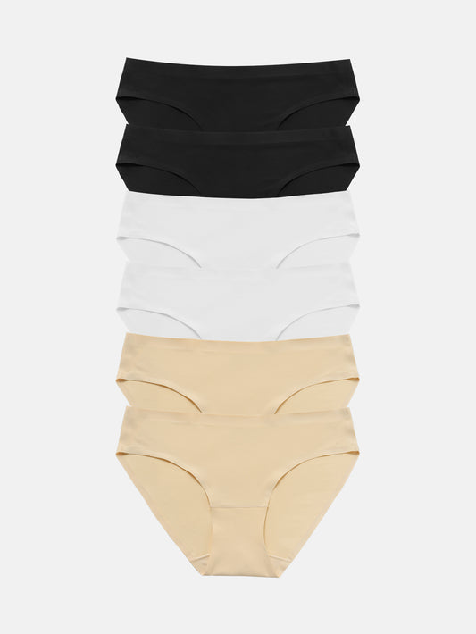 Wealurre Seamless Underwear Invisible Bikini 6-Pack 826