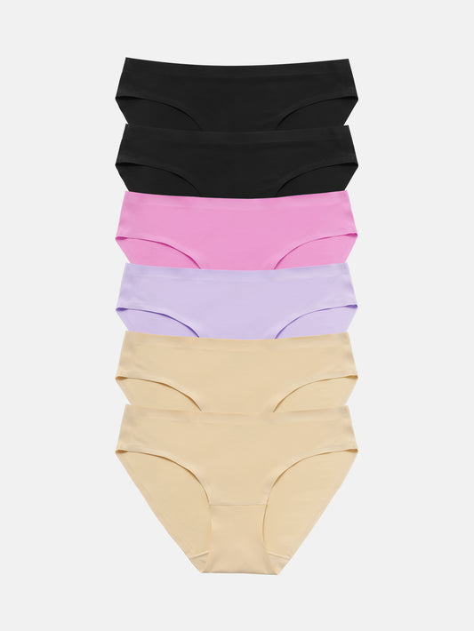 Wealurre Seamless Underwear Invisible Bikini 6-Pack 826