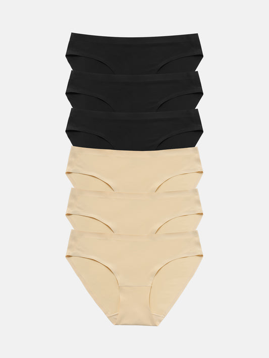 Wealurre Seamless Underwear Invisible Bikini 6-Pack 826