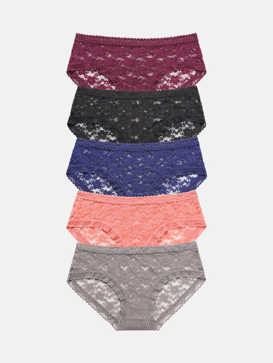 Womens Underwear Lace Sexy Bikini Panties 5-PACK 827