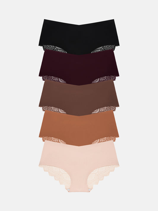 Wealurre Sexy Underwear for Womens Seamless Underwear 5-PACK 836