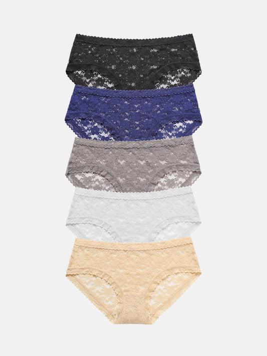 Womens Underwear Lace Sexy Bikini Panties 5-PACK 827