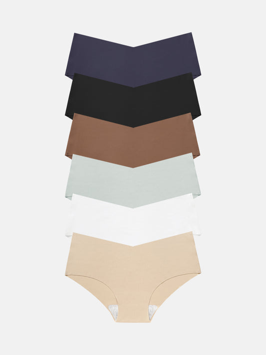 Womens Underwear Bikini Silky Seamless Underwear 6-PACK 833