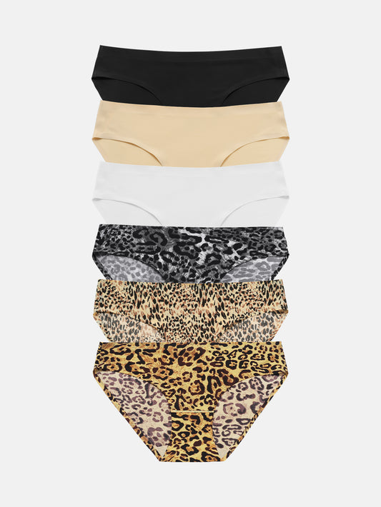 Wealurre Seamless Underwear Invisible Bikini 6-Pack 826