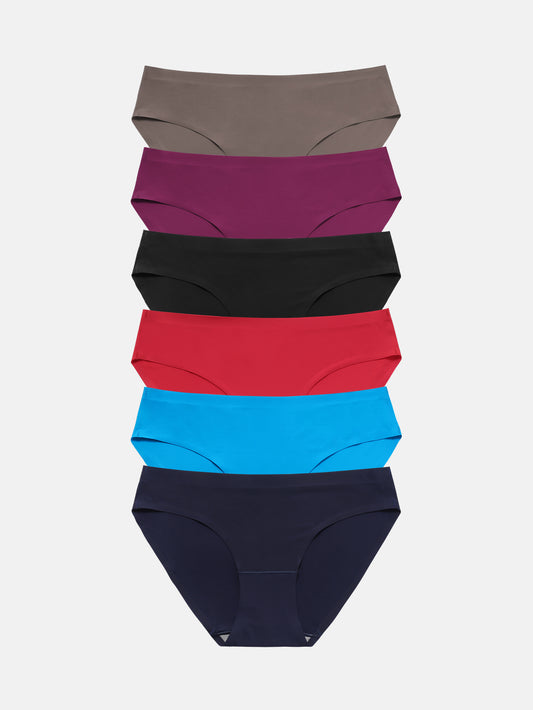 Wealurre Seamless Underwear Invisible Bikini 6-Pack 826