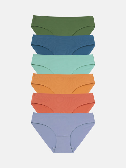 Wealurre Seamless Underwear Invisible Bikini 6-Pack 826