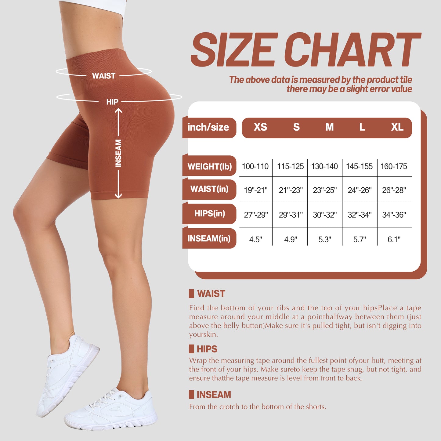 Women's Workout Gym Shorts, High Waisted Butt Lifting Scrunch Butt Seamless Booty Shorts