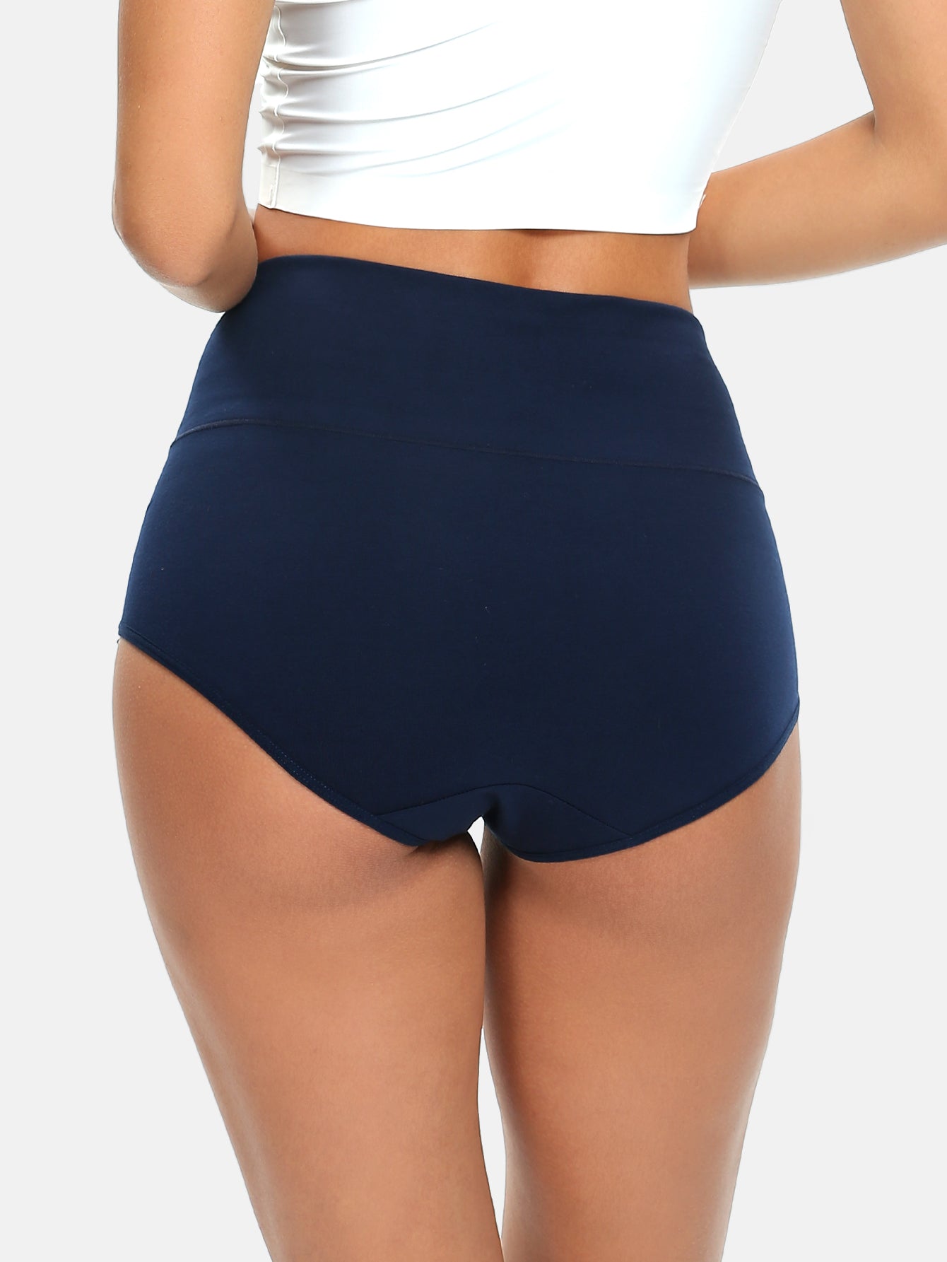 Wealurre Women's Comfort Cotton High Waist Underwear 5-Pack 1002