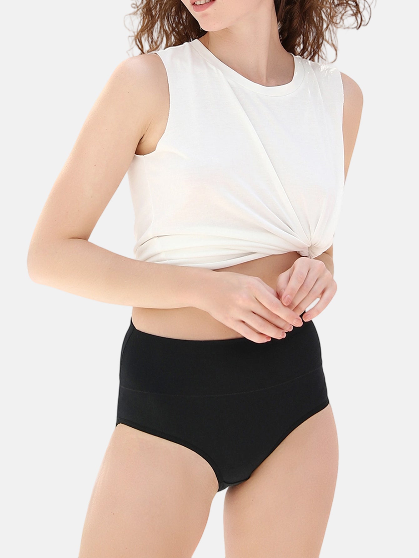 Wealurre Women's Comfort Cotton High Waist Underwear 5-Pack 1002