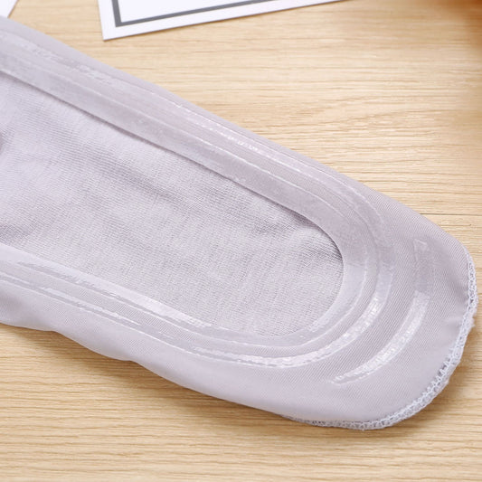 Socks Women's Super Invisible No Show Summer Thin Silicone Non-Slip Low Vamp Solid