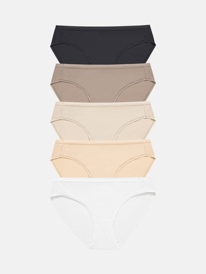 Womens Underwear Breathable Mesh Bikini Panties 5-packs 7002