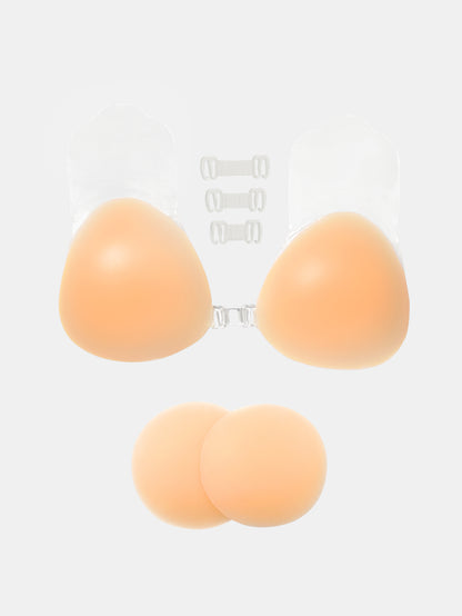 Adhesive Bra Silicone Reusable Bra for Women with Nipple Covers