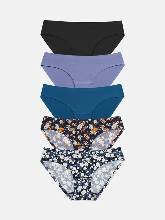 Women's Seamless Underwear No Show Panties Bikini Multipack 5-pack 826