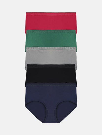 Women's Plus Size Cotton Brief Multipack 5-pack 1808