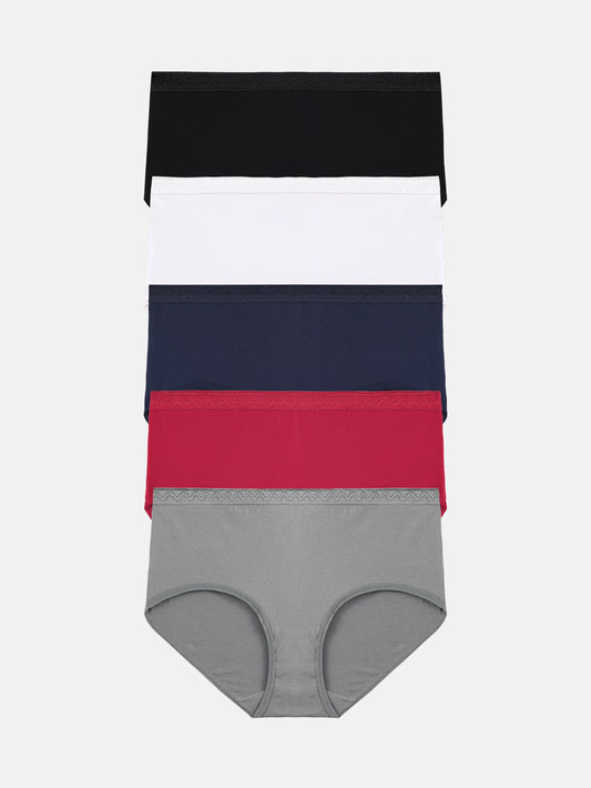 Women's Plus Size Cotton Brief Multipack 5-pack 1808