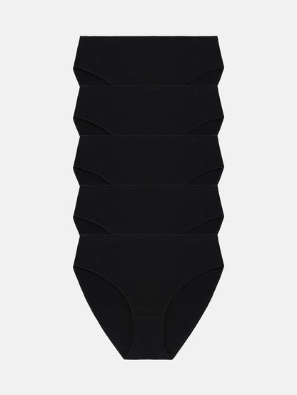 Womens Underwear Cotton High Cut Panties 5-PACK 3178