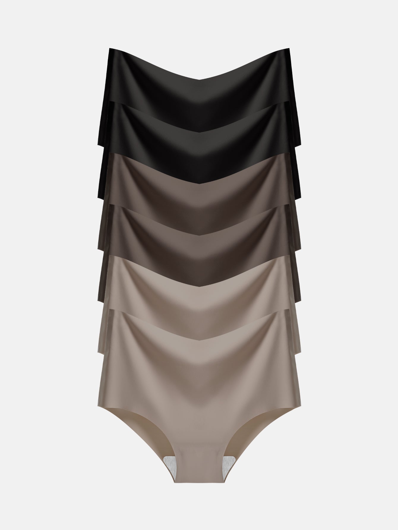 Women's Seamless Cheeky Panties No-Show Bikini Underwear for Women 6-PACK 855