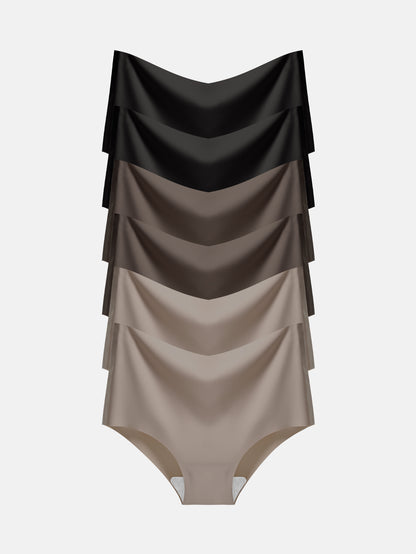 Women's Seamless Cheeky Panties No-Show Bikini Underwear for Women 6-PACK 855