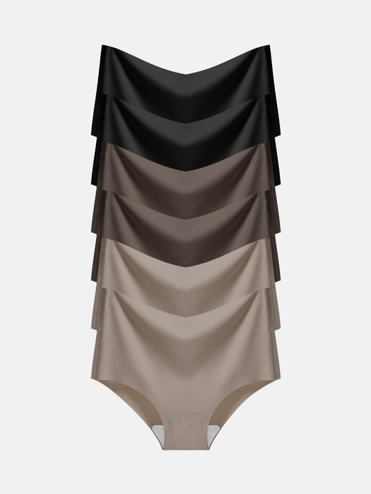 Women's Seamless Cheeky Panties No-Show Bikini Underwear for Women 6-PACK 855