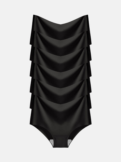 Women's Seamless Cheeky Panties No-Show Bikini Underwear for Women 6-PACK 855