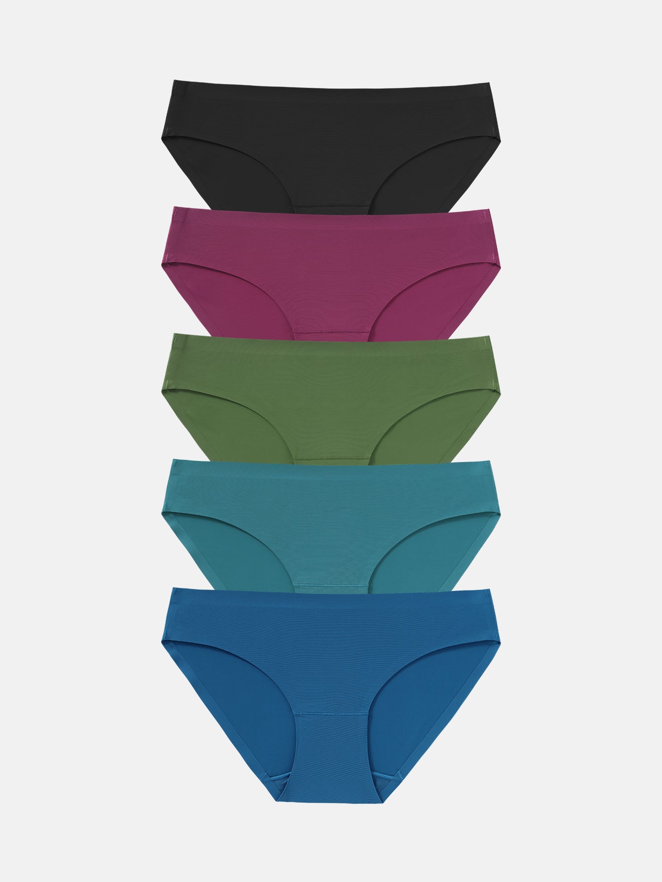 Women's Seamless Underwear No Show Panties Bikini Multipack 5-pack 826