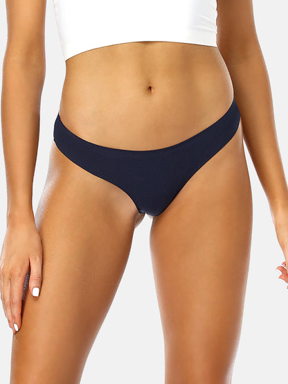 Women's Microfiber Low Rise No Show Thong 3-PACK 2925