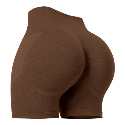 Women's Workout Gym Shorts, High Waisted Butt Lifting Scrunch Butt Seamless Booty Shorts