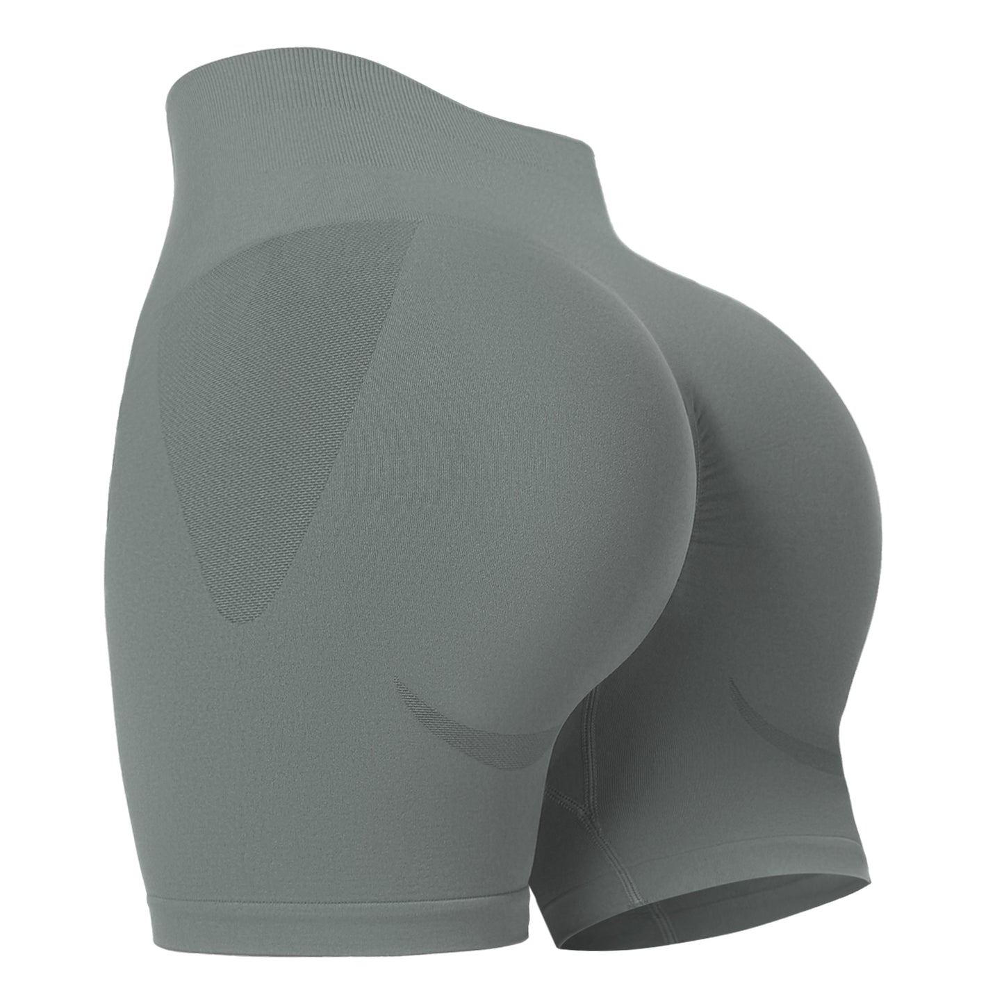 Women's Workout Gym Shorts, High Waisted Butt Lifting Scrunch Butt Seamless Booty Shorts