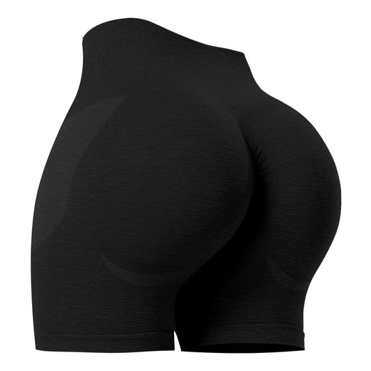 Women's Workout Gym Shorts, High Waisted Butt Lifting Scrunch Butt Seamless Booty Shorts