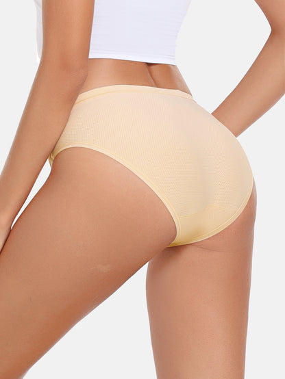 Womens Underwear Breathable Mesh Bikini Panties 5-packs 7002